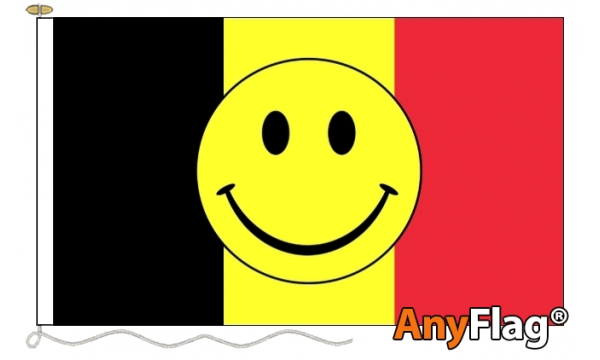 Belgium Smiley Face Custom Printed AnyFlag®